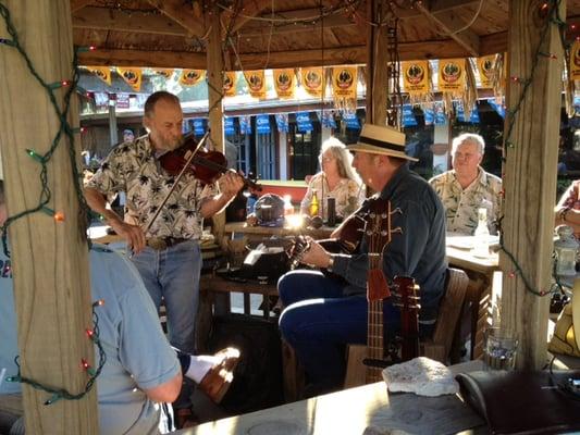 Sunday fun jam on the patio!