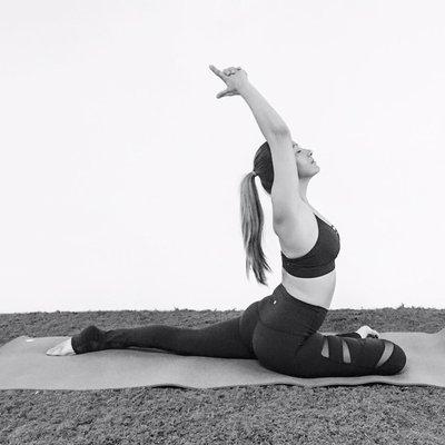 Instructor Britt Hull zen-ing out!