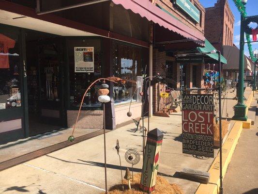 A great place to pick up that fancy anti squirrel bird feeder, whirly jig, or "Honey, this so cute."