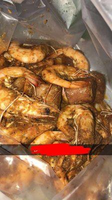 Shrimp with king seasoning