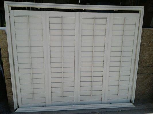 Plantation shutters w/one ,two, or 4 pannels...