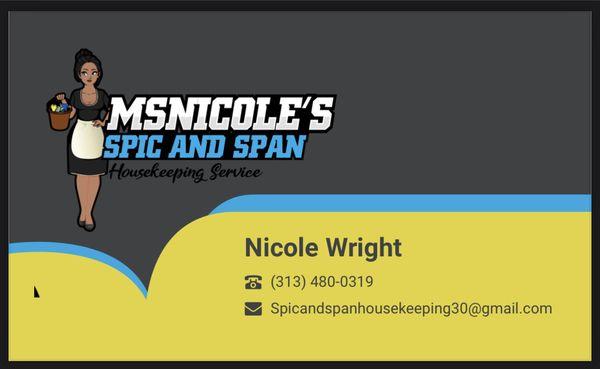 Msnicole’s Spic And Span