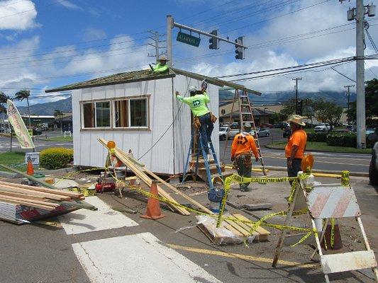 Full speed ahead on construction.