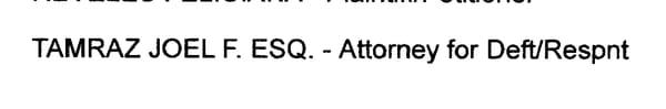 This idiot again filed paperwork wrong. He was to defend Plaintiffs not the Defendants. Concealing information.