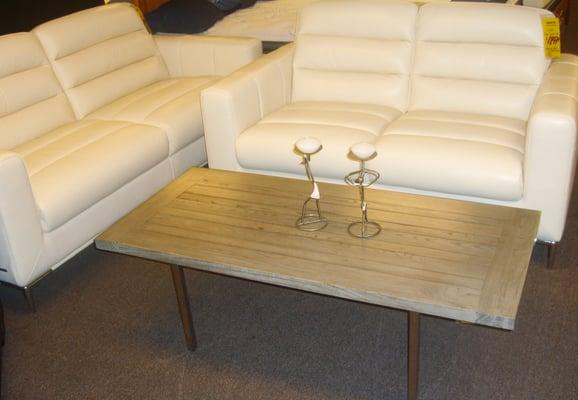 Michael Armini, Italian Leather Sofa & L.Seat