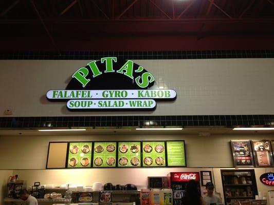 In the food court at south outlets