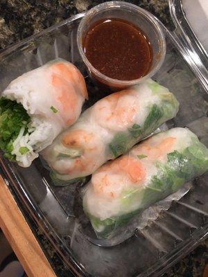 Spring rolls were so fresh