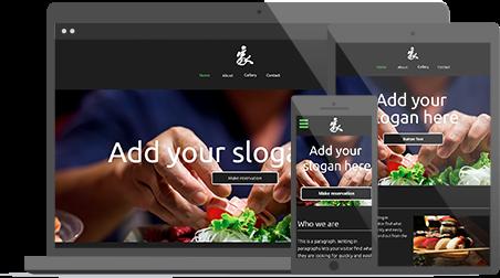 Website theme for local restaurant, cafe or diner.