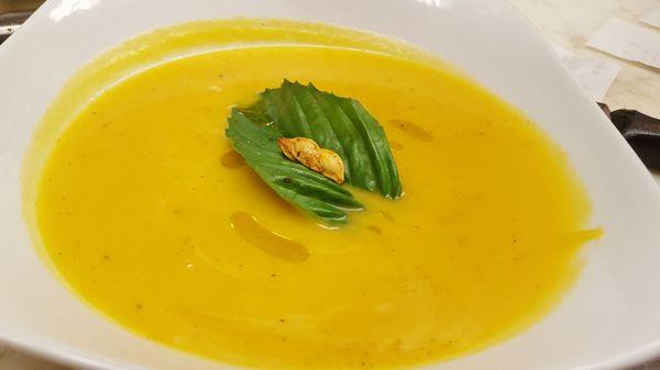 We also had the pumpkin soup which was amazing