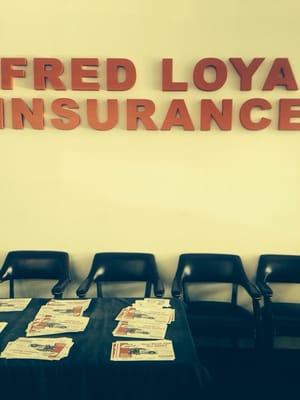 Inside of the insurance company