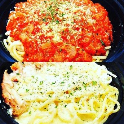 Tomato Sauce and Cream Sauce