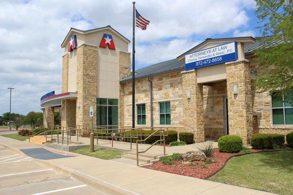 Suite B of the American National Bank Building in Crandall, Texas
