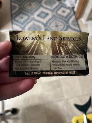 Lowery’s Land Services