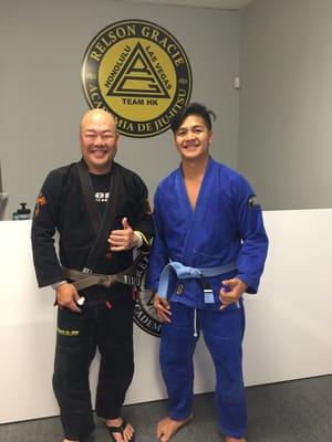 Blue belt first stripe!