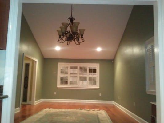 Interior project completed by the owner of PlanB Painting