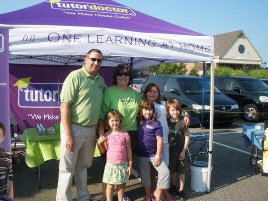 Tutor Doctor at the R Athletics/Goldfish Swim School party in August, 2012.