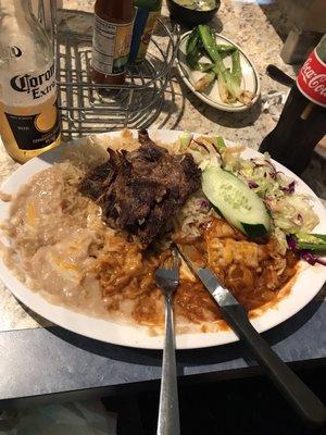 Tampiqueña y enchilada