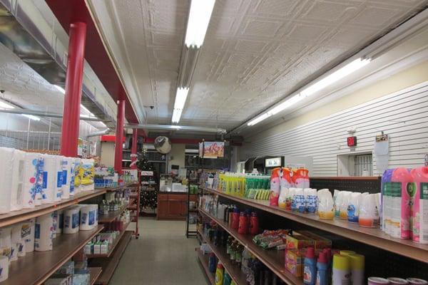 well-lit interior, roomy aisles