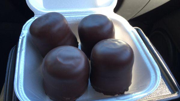 Chocolate covered marshmallow filling with wafer base!