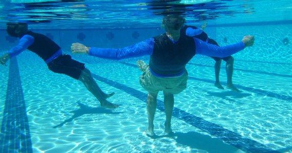 Learning to back float and find comfort in water. #miracleswimming