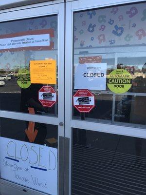 Closed indefinitely. Unsafe and dangerous building.