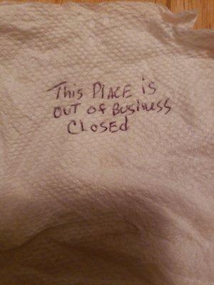 This bar is out of business. They are gone.