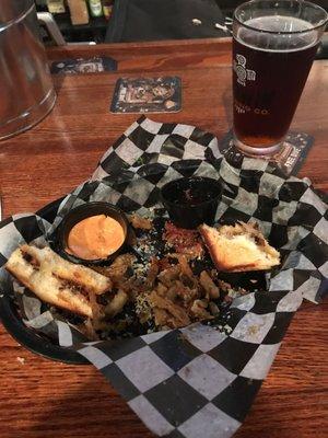 What's left of my grilled cheese