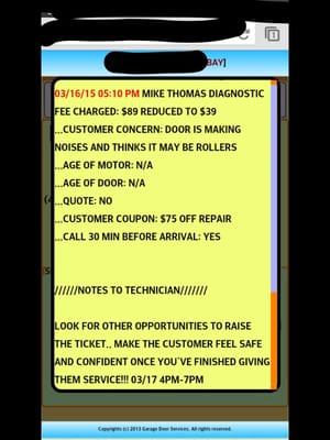 The office reminds the employees to sell more products SCAM and bait n switch tactics