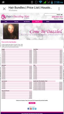 Deja's Dazzling Hair & More