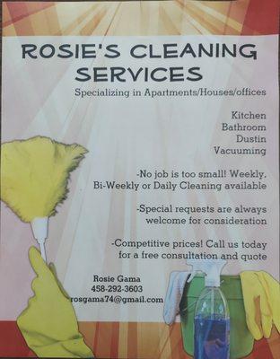 Rosie's Cleaning Services