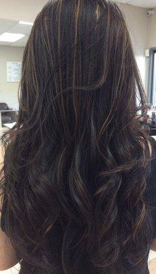 V shape layers with highlights