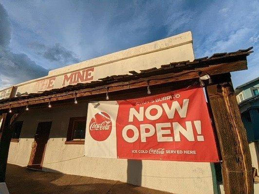 New banner up front. Store has only been open a month, so be patient with the facade.