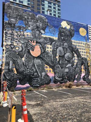 Intuitivism mural is thought provoking.