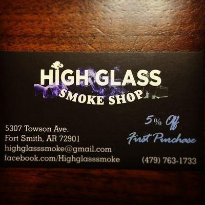 High Glass Smoke Shop having 5% off on your Purchase!
And bestprice .
#come #see #us