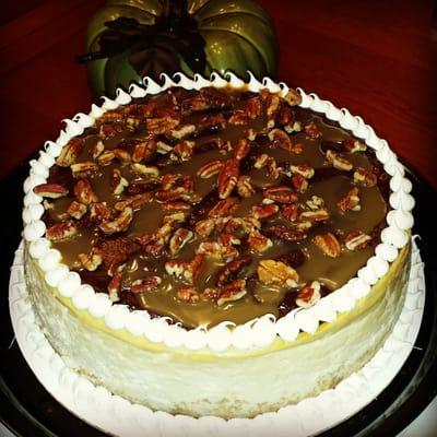 Creamy turtle cheesecake!