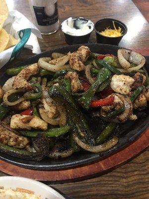 Spicy chicken fajitas!