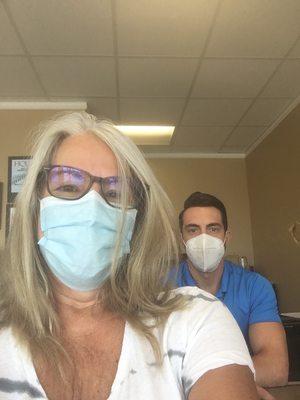 COIVD complement here at Pehur Chiropractic. A much needed adjustment today. I come weekly to keep myself tuned up.