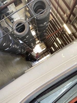 In garage of Goodyear