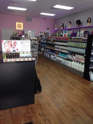 Inside of TryMe Beauty Supply
