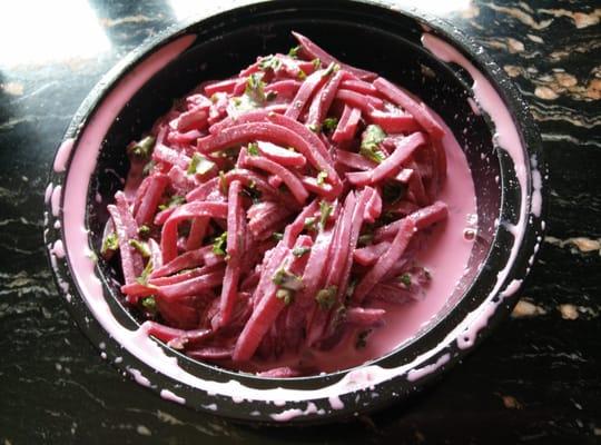 Beet salad, yum.