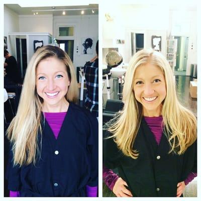 Wes Pine working magic and taming my tangled blonde locks. Before and after, what do you think?
http://wes-pine.com