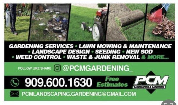 Pcm Landscaping & Gardening Services