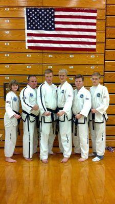 Black Belts graduated through Moore-Eagle TKD
