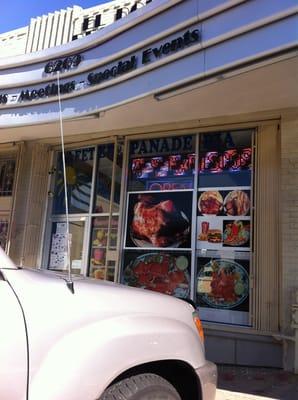 Front of Restaurant.