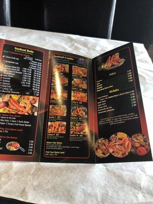 Menu With address