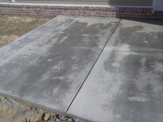 Concrete pad