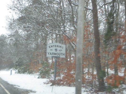 Entering Yarmouth from Dennis.