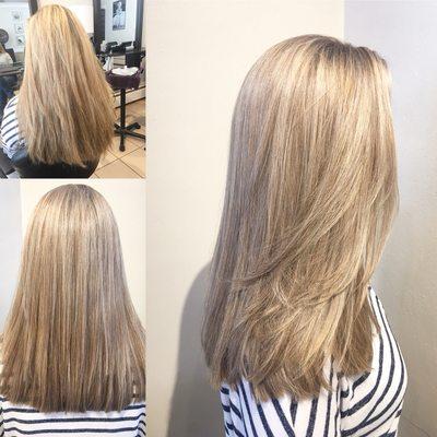 Before and after makeover