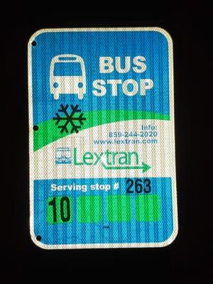 Lextran Bus Stop 263