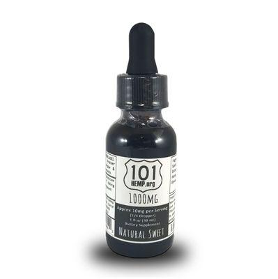 1000mg CBD Oil - Natural Sweet (also comes in a variety of potencies and flavors)